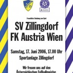 zillingdorf gegen austria plakat