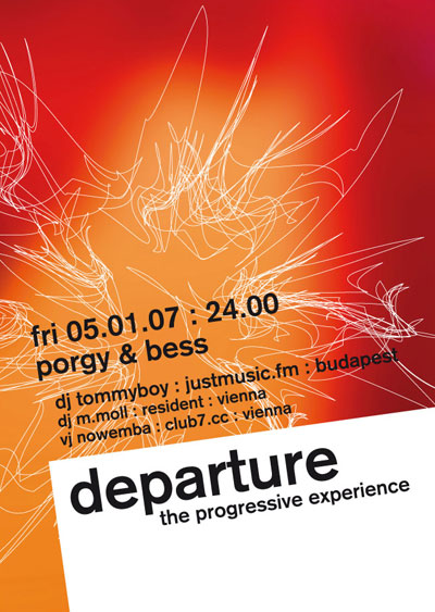 departure 16 flyer design