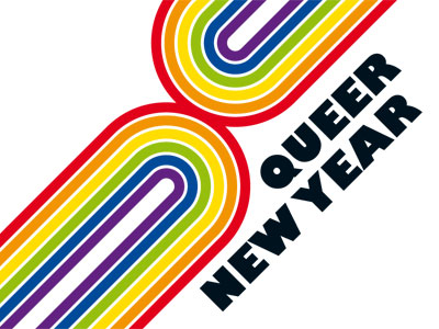 queer new year logo