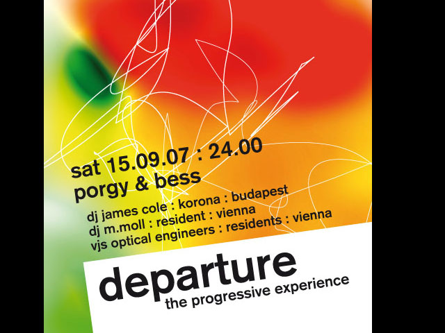 flyer design departure progressive house