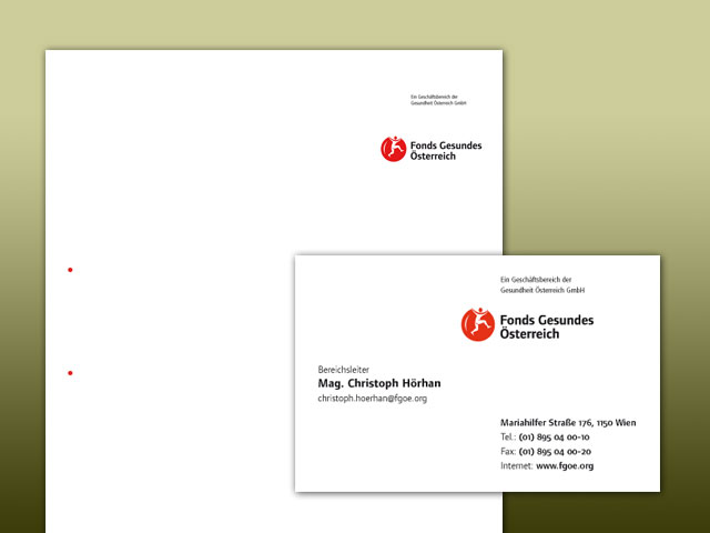 Fonds Gesundes Österreich Corporate Design