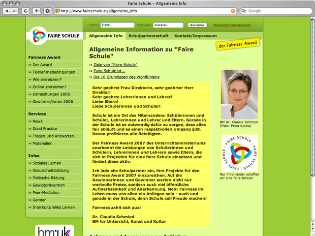 webdesign faire schule