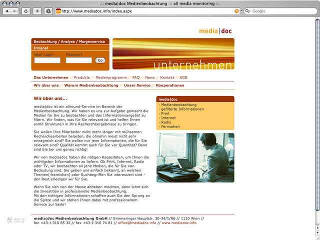mediadoc web-design