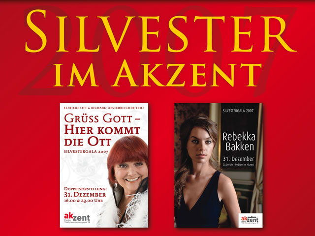 Plakate Ott & Bakken - Aufsteller Theater Akzent