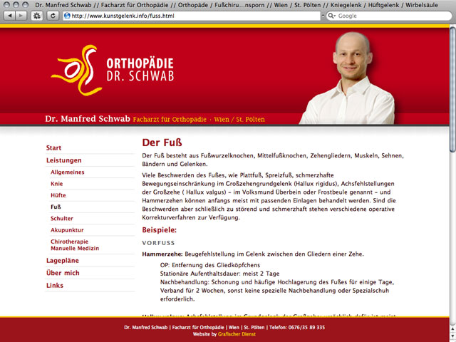dr. manfred schwab facharzt für orthopädie orthopäde wien