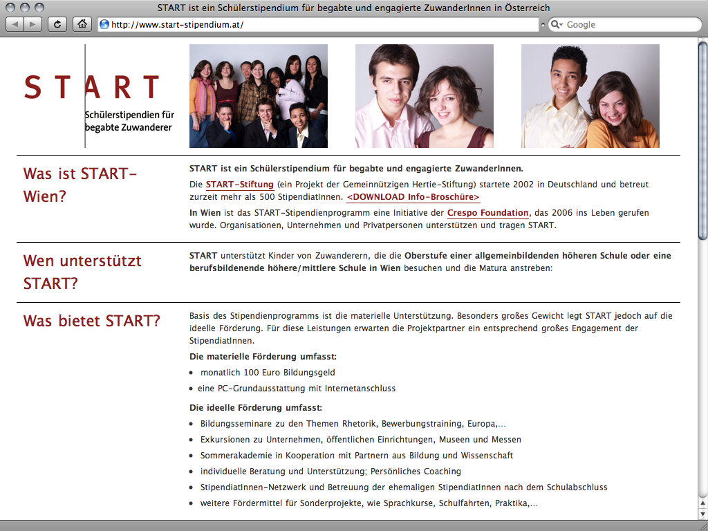 start-stipendium